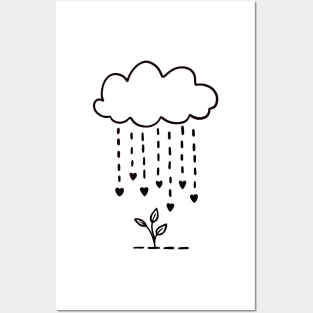 Raining love Posters and Art